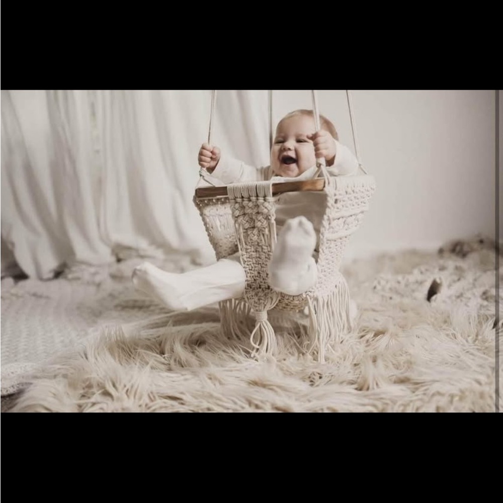 Finn + Emma Organic Macrame Swing